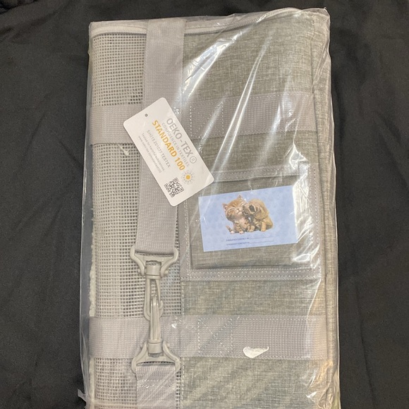 NWT Dog / cat Carrier Airline Approved, Small, up to 15lb, Collapsible Grey - Picture 7 of 7